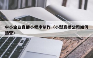 福建中小企业直播小程序制作（小型直播公司如何运营）